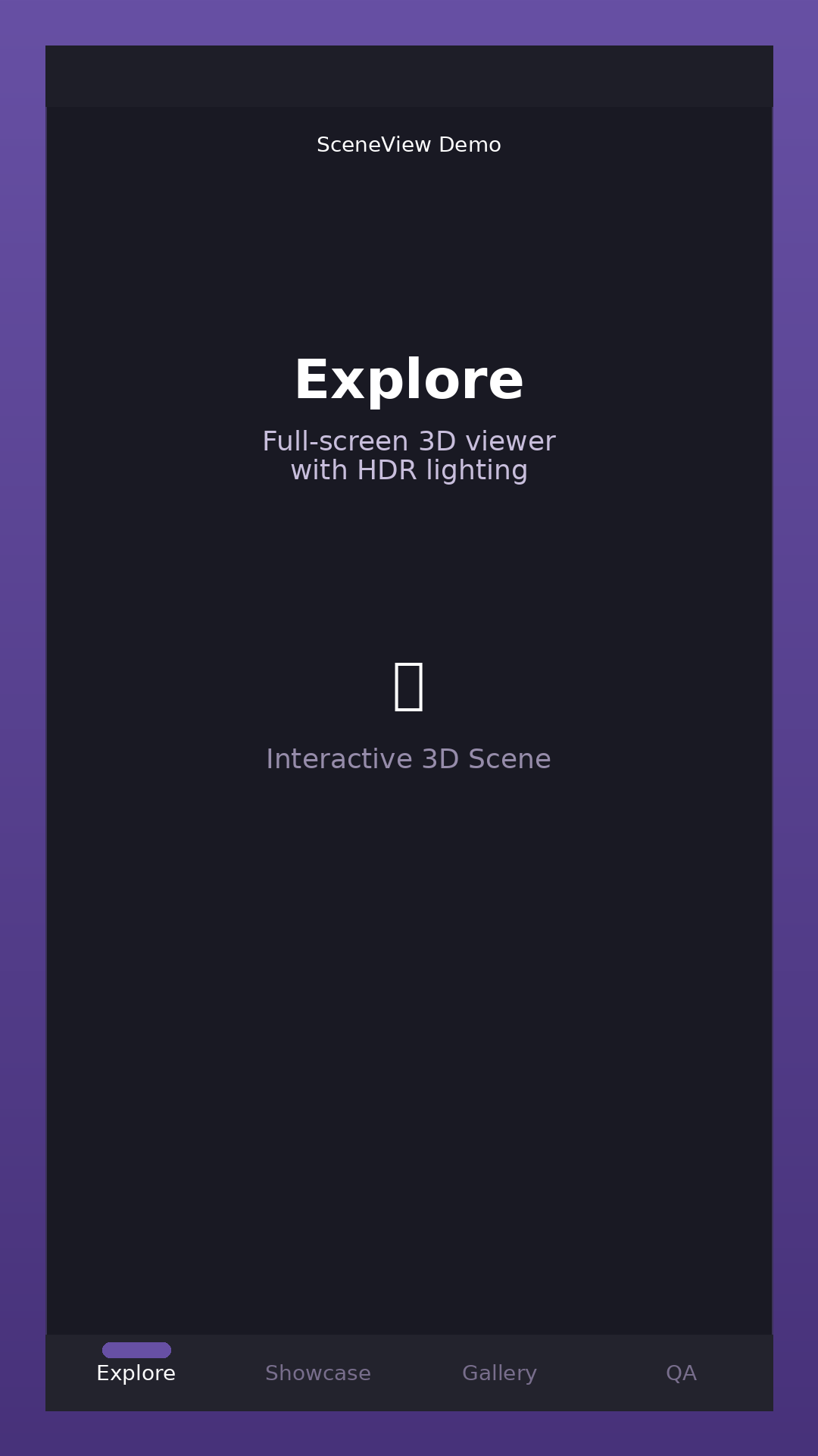 SceneView Android demo on Play Store