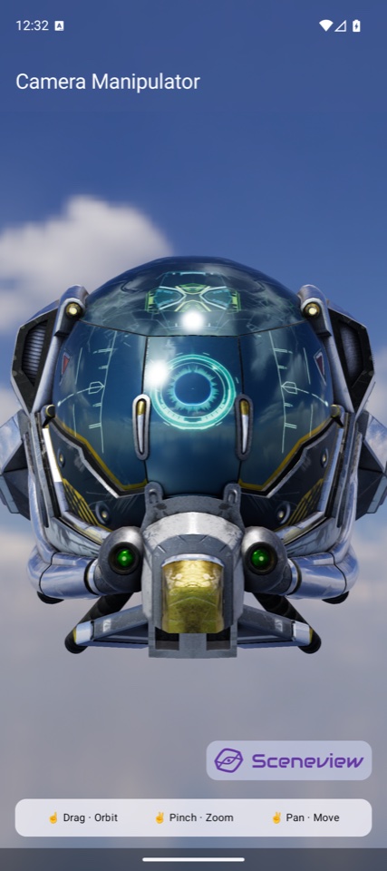 Procedural geometry rendered with SceneView